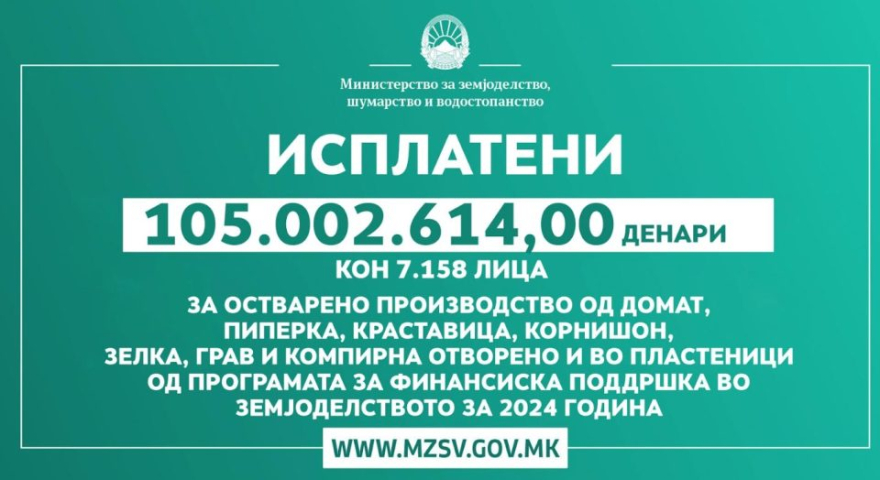 Tarım Bakanlığı tarafından 7 bin 158 kişinin tarım destek ödemeleri gerçekleştirildi