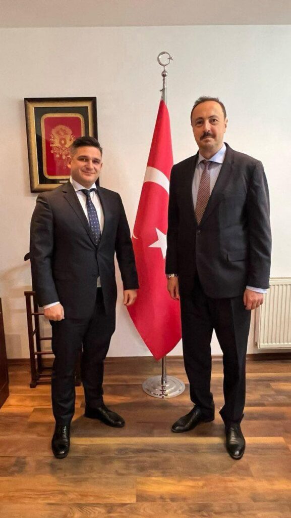 T.C. Üsküp Büyükelçisi Ulusoy ile Mali Polis İdaresi Müdürü İvanovski bir araya geldi