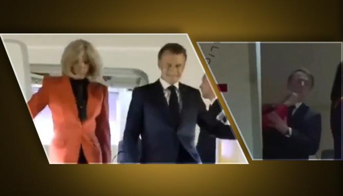Dünyanın konuştuğu anlar! Fransa Cumhurbaşkanı Macron’a tokat: Neye uğradığını şaşırdı…