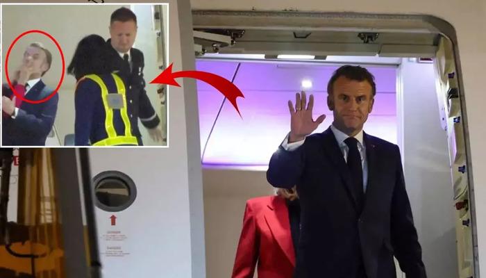 Dünya o görüntüyü konuşuyor! Eşinden tokat yiyen Macron’dan ilk açıklama