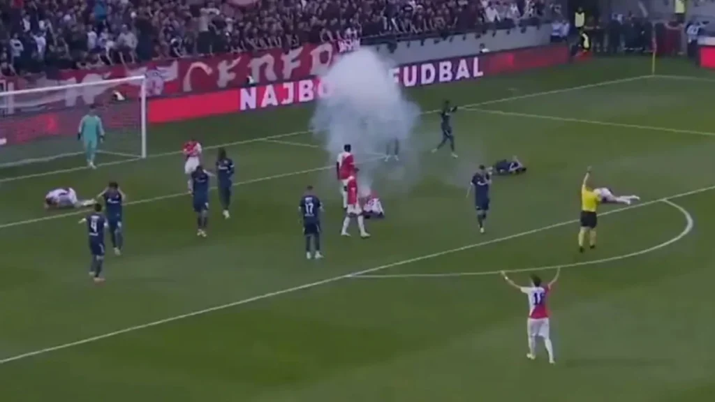 Sırbistan Kupa finalinde sahada şiddetli patlama: 4 futbolcu yaralandı