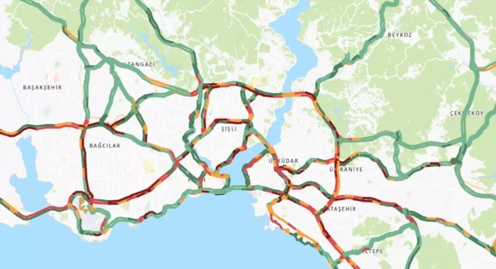 Trafik durumu haritası (CANLI) 30 Mayıs İstanbul’da trafik yoğunluğu yüzde kaç?