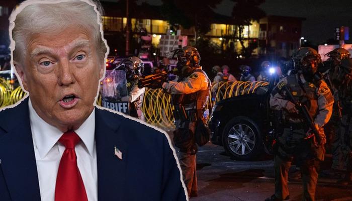 Müdahale etmeseydim Los Angeles yanacaktı” diyen ABD Başkanı Trump’tan net mesaj! “Askerler tehlike bitene kadar kalacak