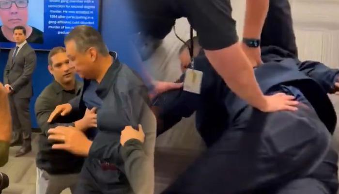 ABD’nin konuştuğu görüntü! Senatör yaka paça dışarı çıkarıldı, gözaltına alındı: “Elinizi üzerimden çekin”