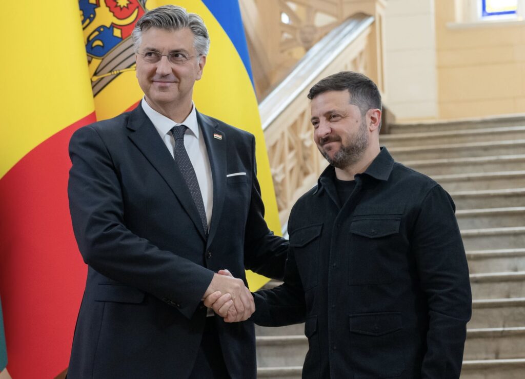 Ukrayna Devlet Başkanı Zelenskiy, Hırvatistan Başbakanı Plenkovic ile buluştu