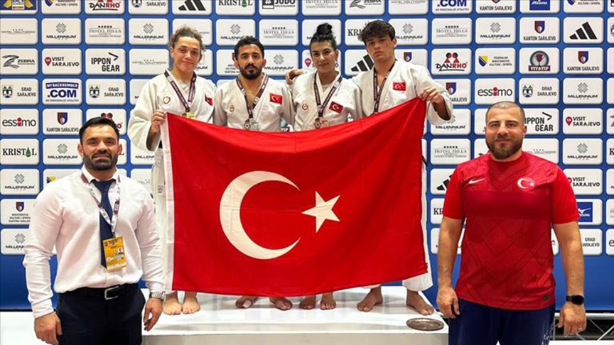 Milli judocular, Bosna Hersek’te düzenlenen Avrupa Kupası’nın ikinci gününde 1’i altın 5 madalya kazandı