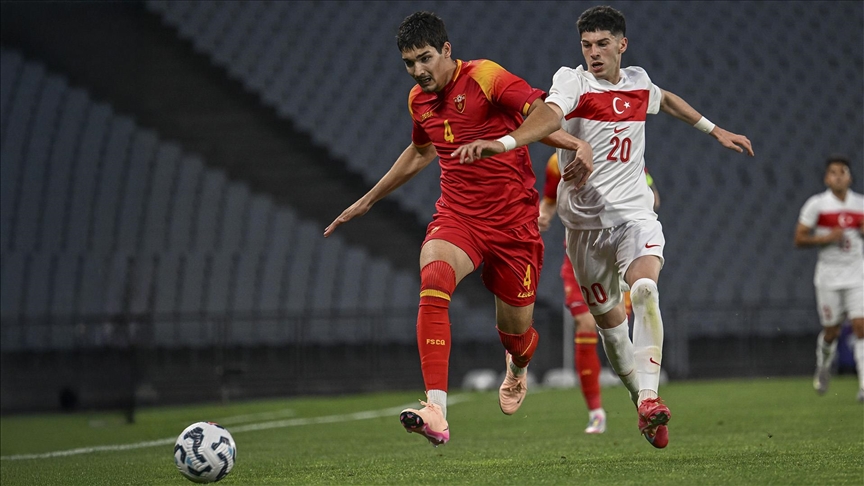 Türkiye Ümit Milli Takımı, Karadağ ile 1-1 berabere kaldı