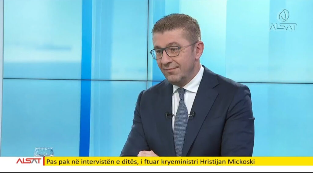 Mickoski: BDİ ve SDSM hükümetlerinin motivasyonu Bulgaristan’a yumuşak yaklaşımdı