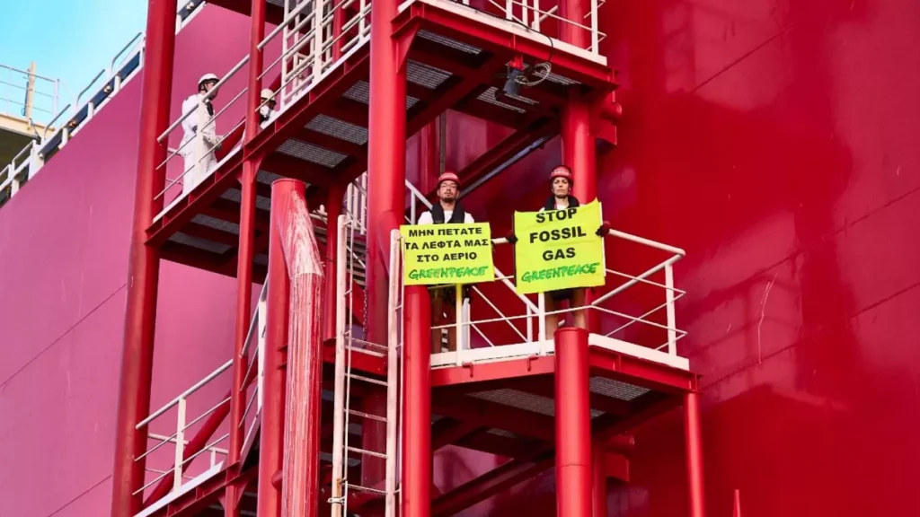 Greenpeace Yunanistan’daki yeni gaz projelerine son verilmesi çağrısında bulundu