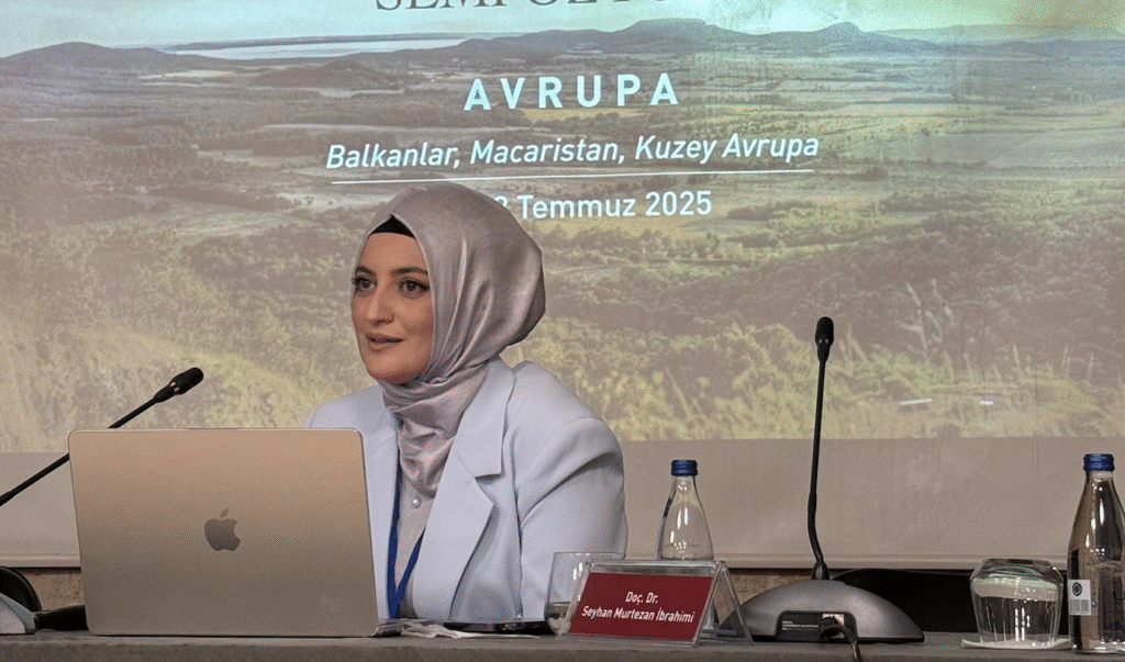 Uluslararası Balkan Üniversitesi Rektör Yardımcısı İbrahimi, “Kültürel Bellek Bağlamında Balkanlarda Aşıklık Geleneği” başlıklı bildiriyi sundu