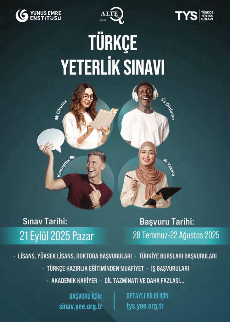 Türkçe Yeterlilik Sınavı (TYS) için başvurular açıldı