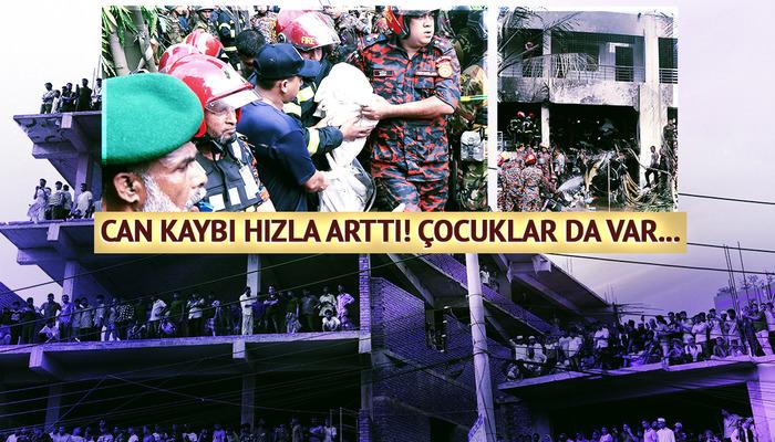 Son dakika | Can kaybı yükseldi! Dünya okul kampüsündeki faciayı konuşuyor: Savaş uçağı düşen Bangladeş’ten görüntüler geldi