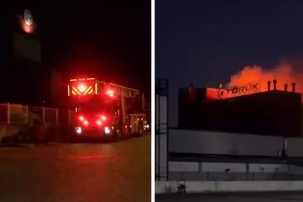 Ankara’da fabrika alev alev yandı