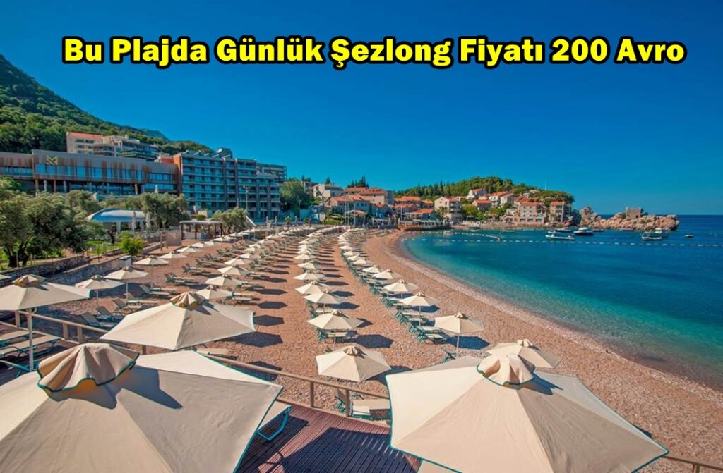Karadağ’daki Bu Plajda Günlük Şezlong Fiyatı 200 Avro – Karadağ Media