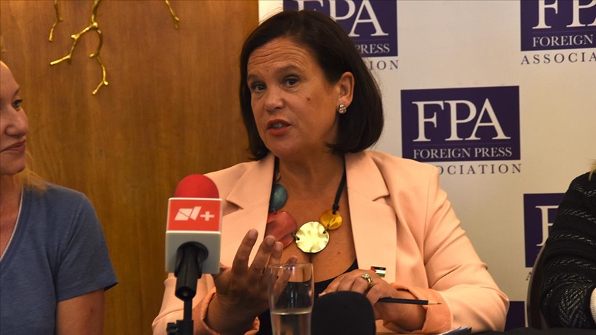 İrlandalı milliyetçi Sinn Fein lideri McDonald: “ABD, Filistin konusunda yanlış tarafta duruyor”