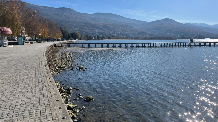 Ohri Gölü’nun su seviyesi, Ağustos ortalamasının altında