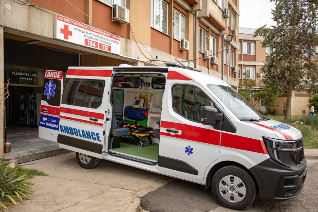 TAV Makedonya’dan Koçana Hastanesi’ne ambulans bağışı