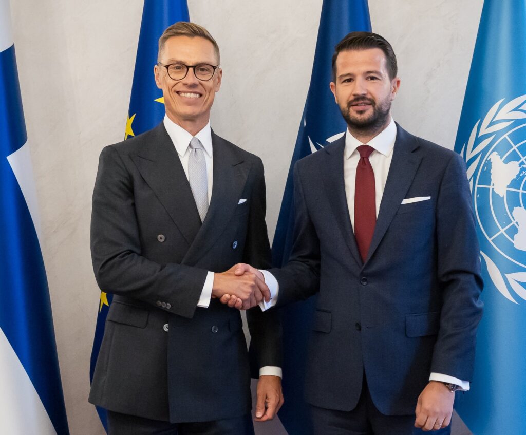 Finlandiya Cumhurbaşkanı Stubb, Karadağ Cumhurbaşkanı Milatovic ile görüştü