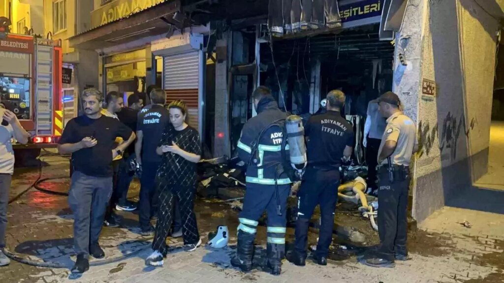 Adıyaman’da Molotofkokteyli Saldırısı: İş Yeri Alevlere Teslim Oldu