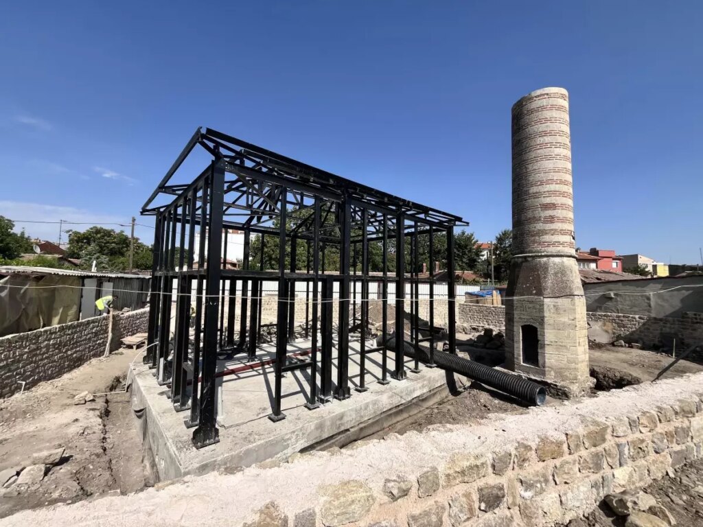 Edirne’deki Şeyh Şücaeddin Mescidi’nde Restorasyon Çalışmaları Devam Ediyor