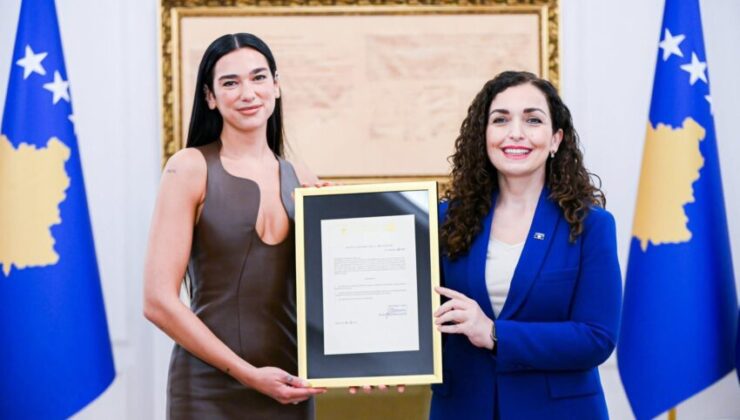 Ünlü sanatçı Dua Lipa’ya Kosova vatandaşlığı verildi