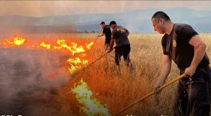 Makedonya’da sekiz aktif yangın bulunuyor