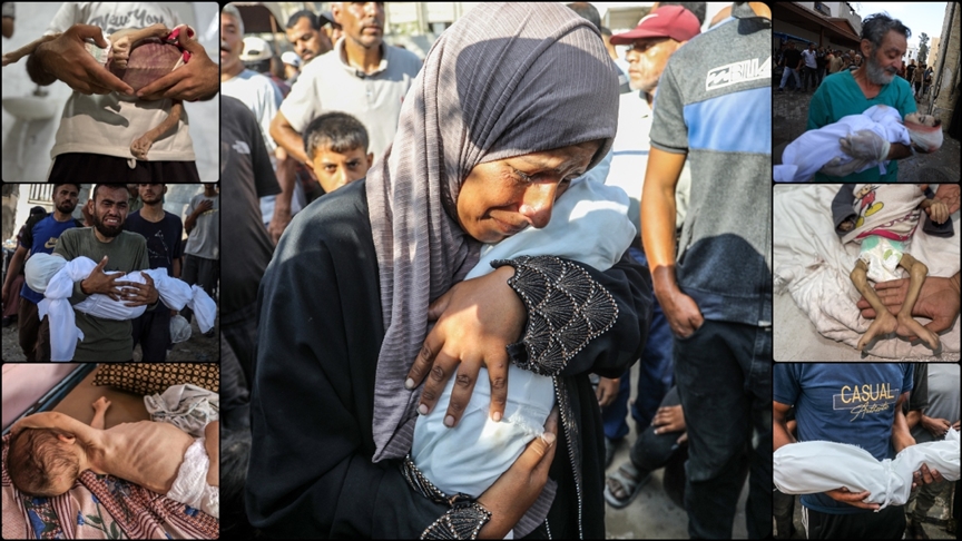 İsrail’in Gazze’ye saldırılarında 9 çocuk doğduğu gün 5’i de sadece bir günlükken hayattan koparıldı
