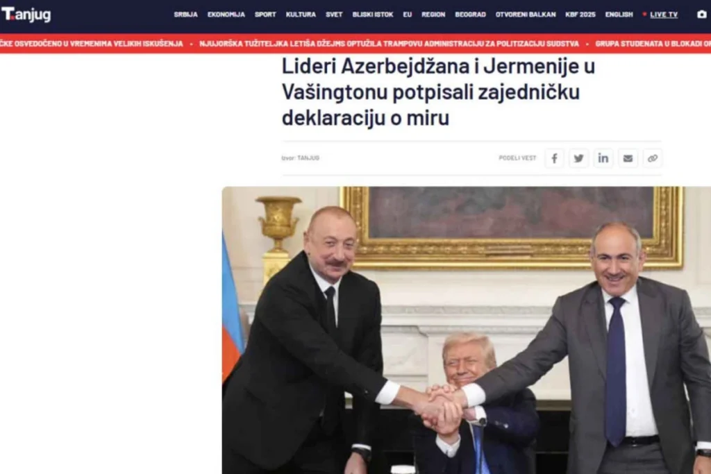 Batı Balkan medyası Vaşington’da düzenlenen Barış Zirvesi’ni yakından takip etti