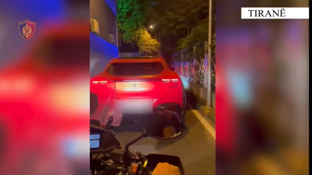Tiran’da “Red” Operasyonu: 600 Bin Euro Değerinde Ferrari’ye El Konuldu
