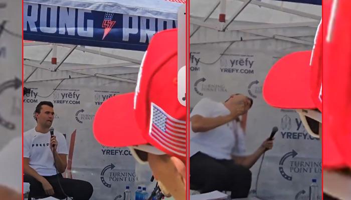 Donald Trump’a yakın olan Charlie Kirk’e silahlı saldırı! Herkesin gözü önünde vuruldu