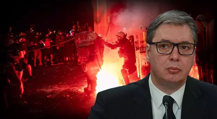 Sırp lider Vucic’ten eylemlere katılan göstericilere sert sözler: Aşağılıklar, yargılanacaklar