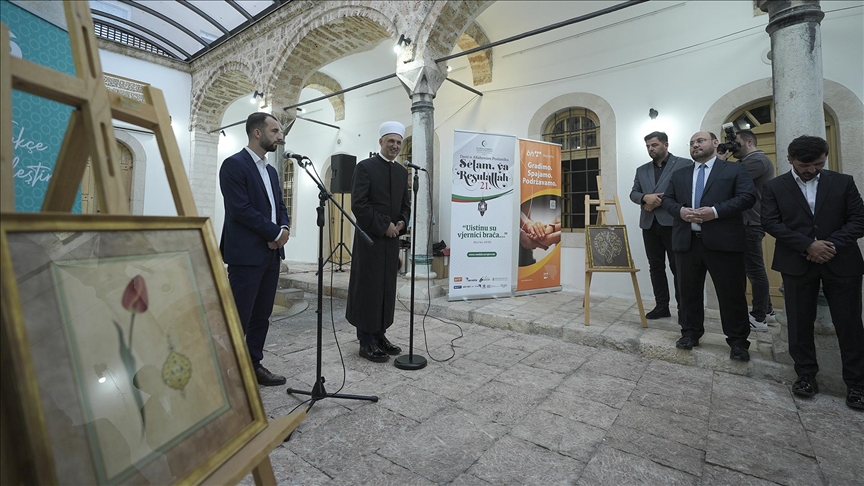 Bosna Hersek’te “Mefkure” isimli tezhip sergisi açıldı