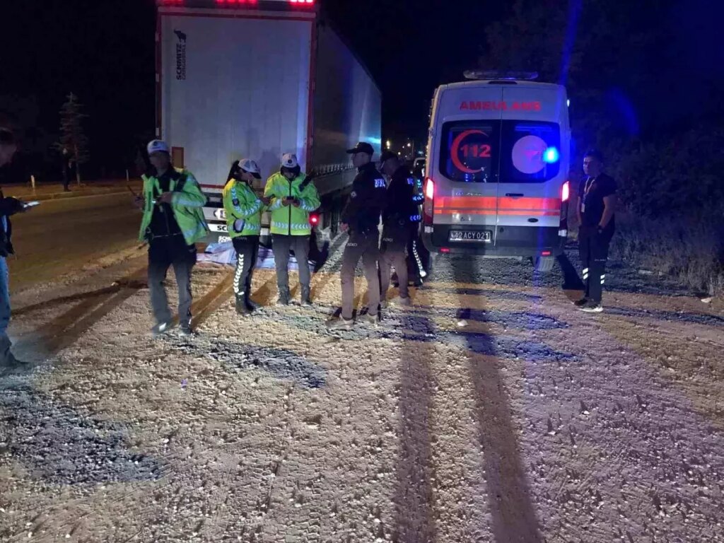 Konya’da Tırın Çarpması Sonucu Genç Hayatını Kaybetti