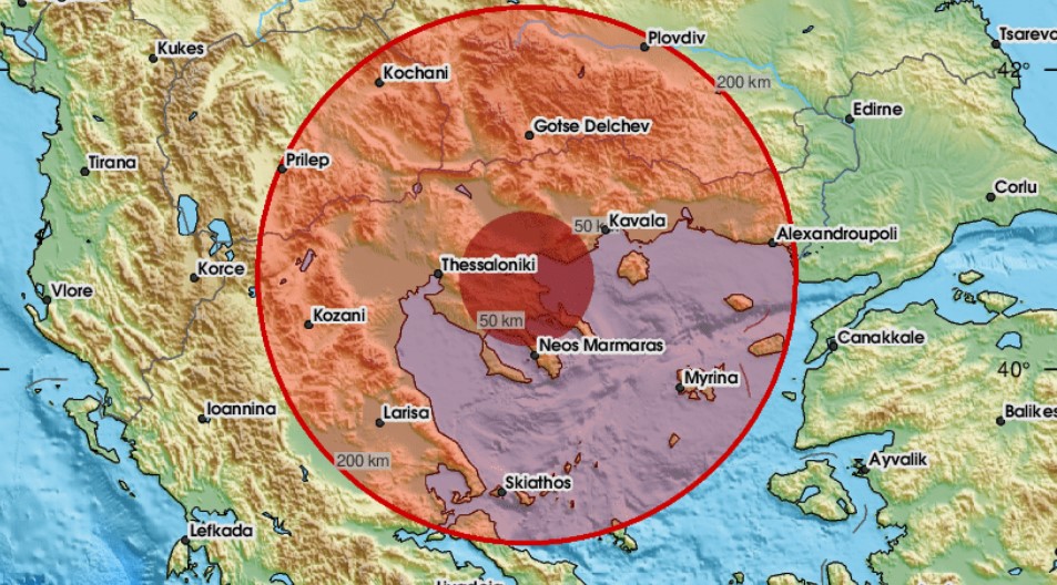 Yunanistan’daki şiddetli deprem Makedonya’da da hissedildi
