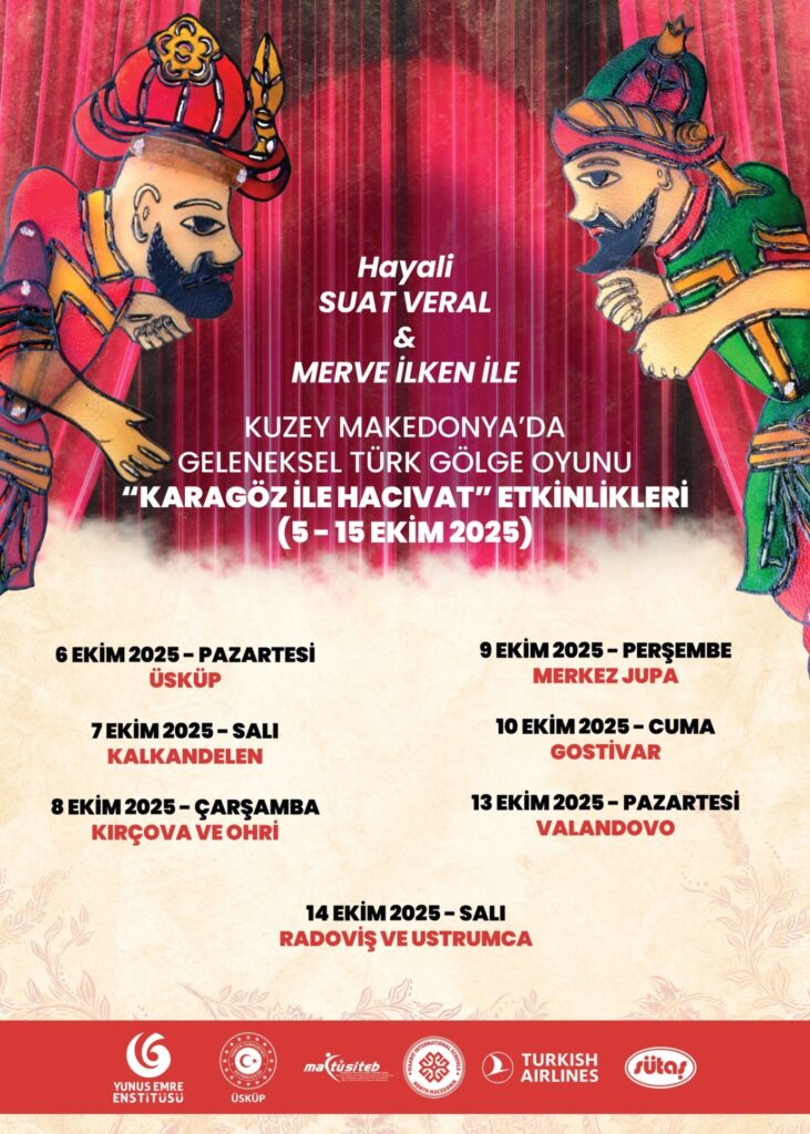 Karagöz ile Hacivat Kuzey Makedonya’da çocuklarla buluşuyor