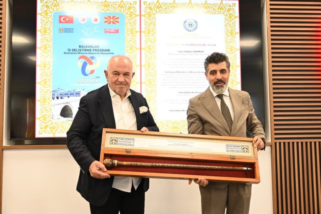 MATTO Başkanı Aydoğan Ademoski’ye Türk Dünyası Üstün Hizmet Ödülü Takdim Edildi