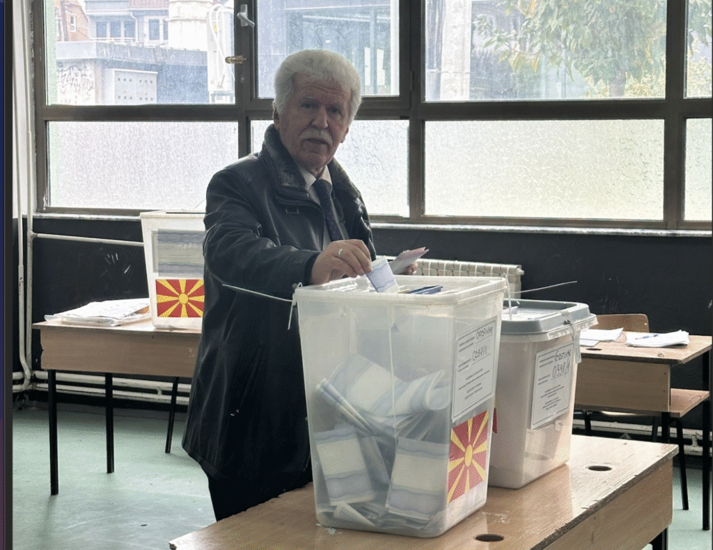 TMBH Genel Başkanı Erdoğan Saraç Oyunu Gostivar’da Kullandı: “Emanetleri ehline teslim ettim”