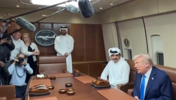 ABD Başkanı Trump, Doha’da Katar Emiri Al Sani ile görüştü