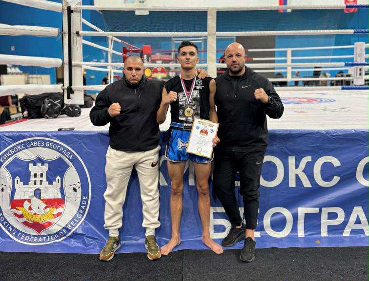 Genç kickboksör Türker, Belgrad’daki turnuvada birincilik elde etti
