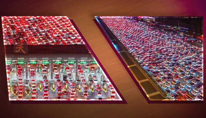 Görüntüler Çin’den! Böyle trafik görülmedi: Milyonlarca insan yollara döküldü