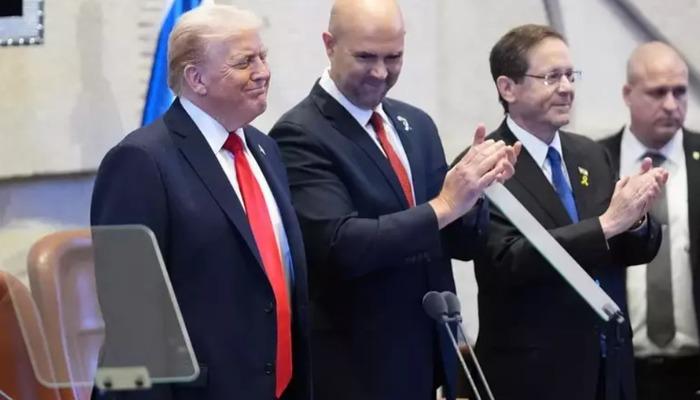 ABD Başkanı Trump İsrail’de: Konuşma öncesi 2,5 dakika ayakta alkışlandı!