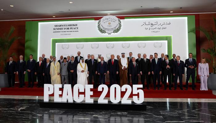 Mısır’daki Gazze’de barış amaçlı “Şarm El-Şeyh Zirvesi” başladı! Liderlerden aile fotoğrafı