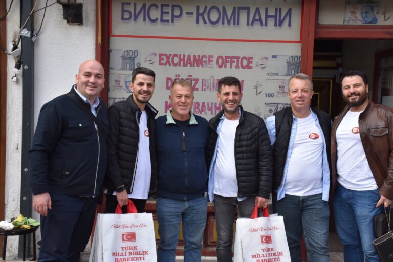 TMBH Üsküp İl Başkanlığı çarşı esnafını ziyaret etti