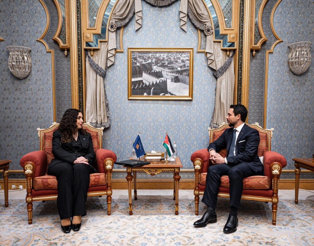 Kosova Cumhurbaşkanı Osmani, Ürdün Veliaht Prensi Hüseyin bin Abdullah ile görüştü