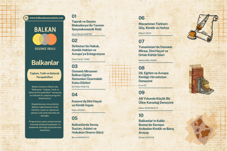 Balkan Düşünce Okulu’ndan Yeni Akademik Program