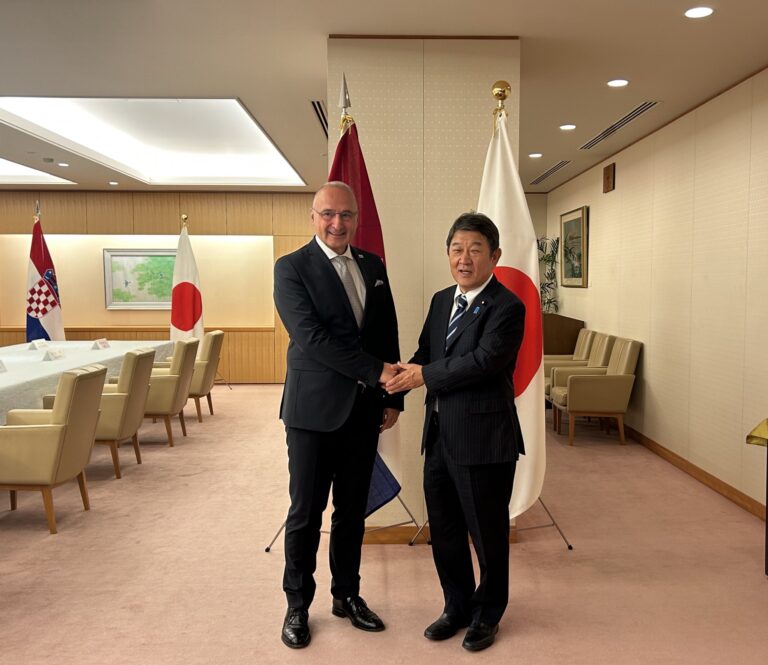 Hırvatistan Dışişleri Bakanı Radman, Japonya Dışişleri Bakanı Motegi ile görüştü