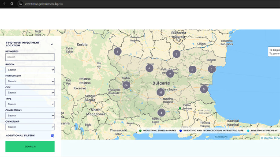 Bulgaristan’ın ilk interaktif yatırım haritası tanıtıldı