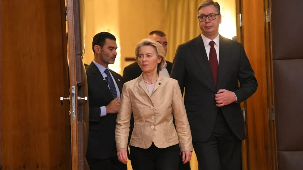 AB Komisyonu Başkanı von der Leyen, Sırbistan’ı üyelik hedefi için somut adımlar atmaya çağırdı