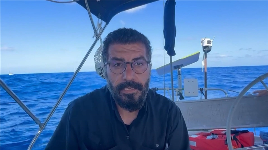 Küresel Sumud Filosu’ndaki gazeteci Çelik, Gazze yolunda son durumu aktardı