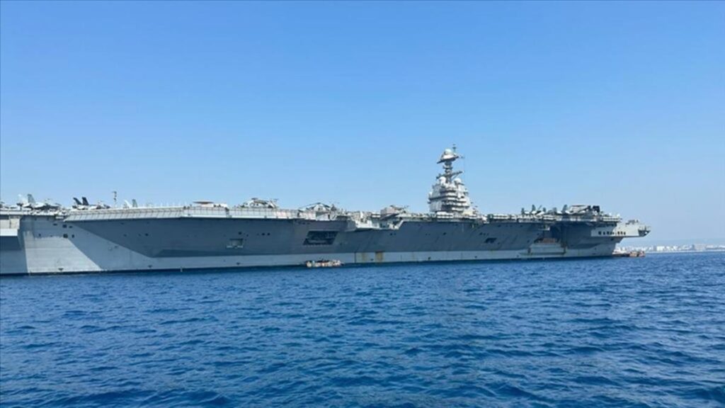 ABD’nin, Karayiplere gönderdiği Gerald R. Ford uçak gemisi görev bölgesine ulaştı